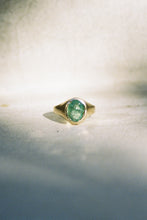 Load image into Gallery viewer, ON HOLD: Antique Emerald Pinky Signet Ring
