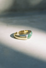 Load image into Gallery viewer, Curved Jadeite Signet Ring
