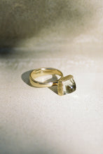 Load image into Gallery viewer, Gold and Rock Crystal Sugarloaf Ring
