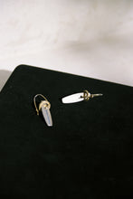 Load image into Gallery viewer, HOLIDAY: Silver Panel Dangle Hook Earrings
