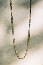 Load image into Gallery viewer, Gold Bar Link Chain Necklace
