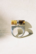 Load image into Gallery viewer, Modernist Raised Octagonal Tiger's Eye Ring
