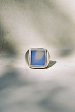 Load image into Gallery viewer, Square Signet Ring with Chalcedony
