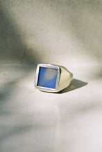 Load image into Gallery viewer, Square Signet Ring with Chalcedony
