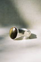 Load image into Gallery viewer, Brutalist Tiger's Eye Signet Ring
