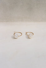 Load image into Gallery viewer, Gold Hoops with Detachable Pearl Drops
