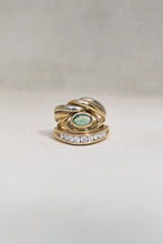 Load image into Gallery viewer, English Gold and Tourmaline Ring
