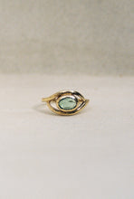 Load image into Gallery viewer, English Gold and Tourmaline Ring
