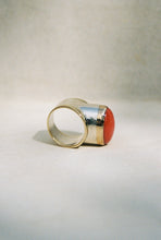 Load image into Gallery viewer, Coral and Married Metals Raised Bezel Ring
