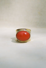 Load image into Gallery viewer, Coral and Married Metals Raised Bezel Ring
