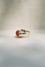 Load image into Gallery viewer, Coral and Married Metals Raised Bezel Ring

