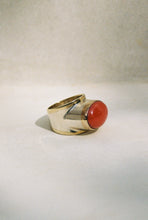 Load image into Gallery viewer, Coral and Married Metals Raised Bezel Ring

