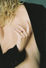 Load image into Gallery viewer, Raised Rhodochrosite Cabochon Ring (OOAK)

