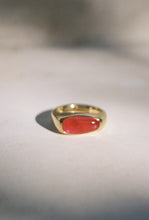 Load image into Gallery viewer, Raised Rhodochrosite Cabochon Ring (OOAK)
