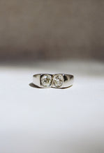 Load image into Gallery viewer, 1.46cttw Old Euro Two Diamond Ring (OOAK)
