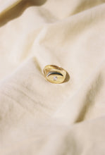 Load image into Gallery viewer, Old Mine Gold Mirror Signet

