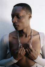 Load image into Gallery viewer, Oxidized Staple Chain with Hook Clasp
