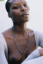 Load image into Gallery viewer, Oxidized Staple Chain with Hook Clasp
