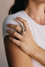 Load image into Gallery viewer, Postmodern Golden Citrine Bezel Ring
