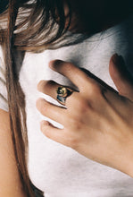 Load image into Gallery viewer, Postmodern Golden Citrine Bezel Ring
