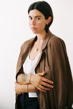 Load image into Gallery viewer, 14k Gold Huggie Hoops with Encrusted Diamonds
