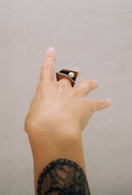 Load image into Gallery viewer, Geometric Ring with Pearl
