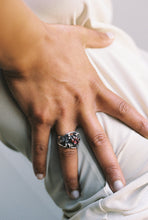 Load image into Gallery viewer, Brutalist Tourmaline Shield Ring
