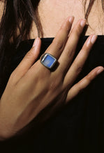 Load image into Gallery viewer, Square Signet Ring with Chalcedony
