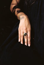 Load image into Gallery viewer, Brutalist Tiger's Eye Signet Ring
