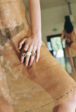 Load image into Gallery viewer, Faceted Smokey Quartz Ring with Matte Silver
