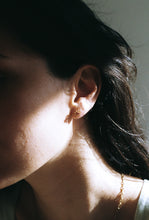 Load image into Gallery viewer, Daisy Coil Gold and Ruby Studs
