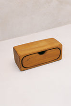 Load image into Gallery viewer, Mid-Century Signed Teak Box with Segmented Drawer
