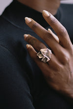 Load image into Gallery viewer, Brutalist Crumpled Paper Ring
