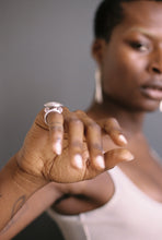 Load image into Gallery viewer, Postmodern Silver and Gold Accent Pod Ring
