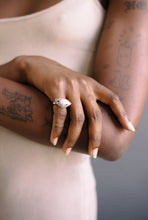 Load image into Gallery viewer, Postmodern Silver and Gold Accent Pod Ring
