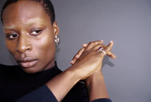 Load image into Gallery viewer, Riveted Structured Kinetic Earrings

