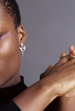 Load image into Gallery viewer, Riveted Structured Kinetic Earrings
