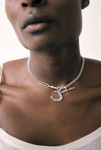 Load image into Gallery viewer, CHAIN 2: Early 1900's Albert Chain with "Good Luck" Horseshoe
