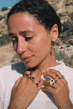 Load image into Gallery viewer, Honey Citrine Gold Signet Ring
