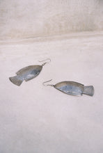Load image into Gallery viewer, Large Stamped Fish Earrings
