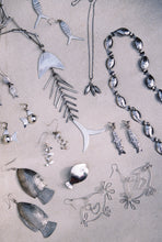 Load image into Gallery viewer, Large Stamped Fish Earrings
