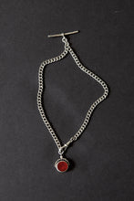 Load image into Gallery viewer, Albert Chain with T-Bar and Double Sided Spinner Fob
