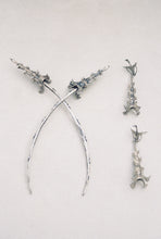 Load image into Gallery viewer, Brutalist Bone Form Drop Earrings
