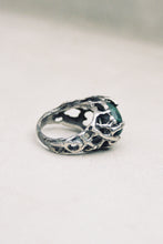 Load image into Gallery viewer, Vining Prong Chrysocolla Ring
