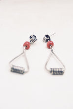 Load image into Gallery viewer, Mid-Century Coral and Coil Earrings
