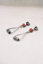 Load image into Gallery viewer, Mid-Century Coral and Coil Earrings
