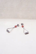 Load image into Gallery viewer, Mid-Century Coral and Coil Earrings
