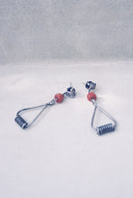 Load image into Gallery viewer, Mid-Century Coral and Coil Earrings
