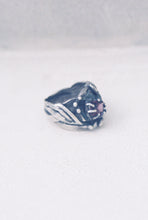 Load image into Gallery viewer, Brutalist Tourmaline Shield Ring
