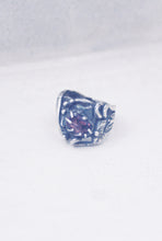 Load image into Gallery viewer, Brutalist Tourmaline Shield Ring
